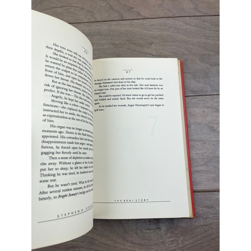 The Real Story Stephen R Donaldson 1991 First Edition Sci-Fi Bantam - Picture 7 of 8